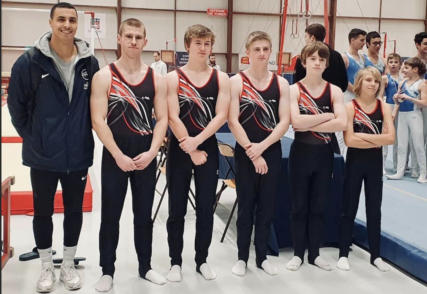 Les GAM en compétition avec leur entraineur Zack