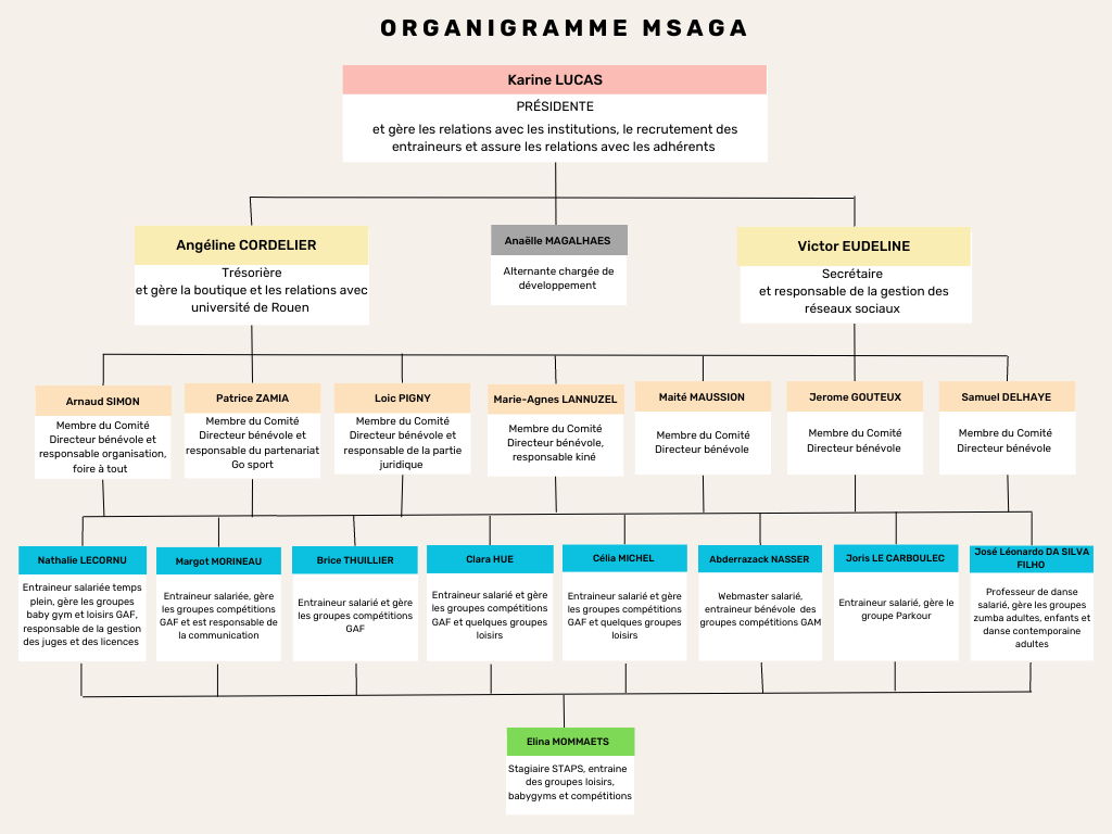 Organigramme MSAGA
